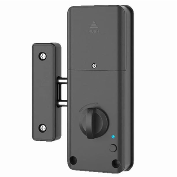 Cerradura de Puerta Inteligente Tuya con Bluetooth, 13,56 MHz, Acceso Tarjeta IC, Entrada Sin Llave, Motorizada, Taladros, para Puertas Madera.