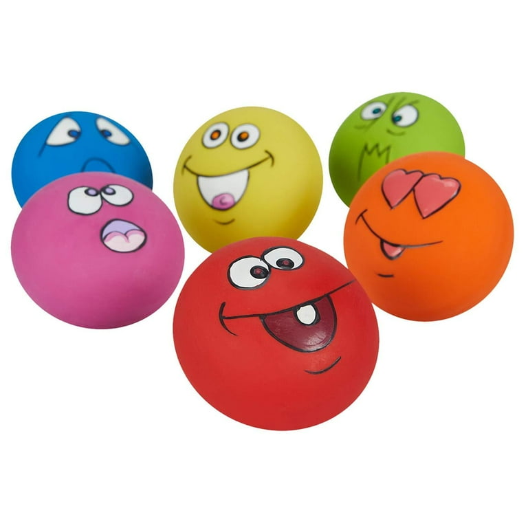 Squeaky dog balls outlet with faces