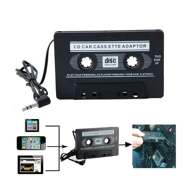 JOYFEEL Car Cassette Adapter CD MP3 Player 3.5mm AUX to Car Cassette Tape  Converter Automotive Accessory 