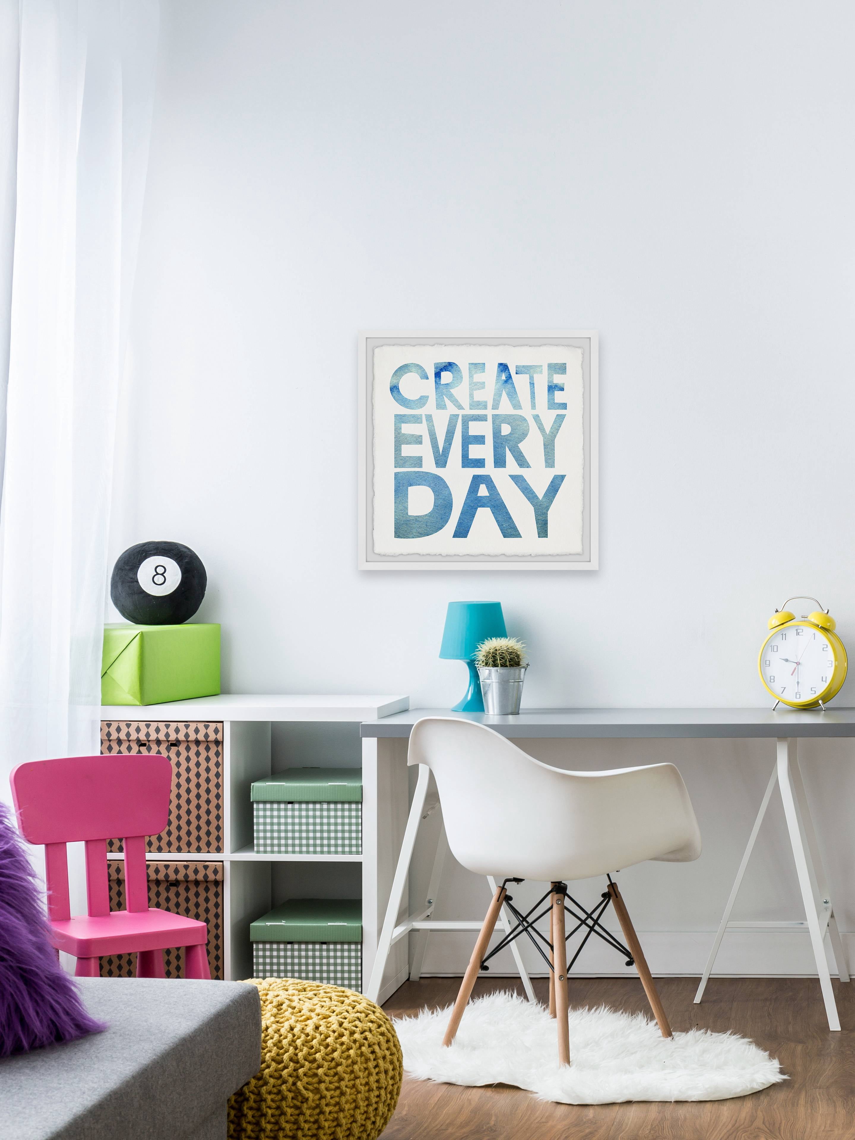 Marmont Hill Create Everyday Framed Wall Art, 32.00" x 1.50"
