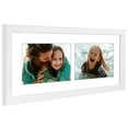 thumbnail image 5 of Americanflat 5x7 Double Picture Frame with Shatter-Resistant Glass Fits 2 use as One 7x16 Frame Signature - White, 5 of 9