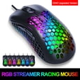 thumbnail image 1 of Lightweight Wired Gaming Mouse, 26 RGB Backlit Mice & 6Buttons Programmable Driver,6400DPI ,Ultralight Honeycomb Shell Ultraweave Cable Mouse Compatible with PC Gamers and Xbox and PS4, 1 of 7
