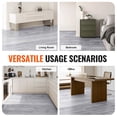 thumbnail image 6 of Self Adhesive Vinyl Floor Tiles 36 x 6 inch, 20 Tiles 0.62mm Thick Peel & Stick, Light Gray Wood Grain DIY Flooring for Kitchen, Dining Room, Bedrooms & Bathrooms, Easy for Home Decor, 6 of 7