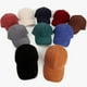 thumbnail image 3 of Gorra de béisbol de pana, clásica, ajustable, suave y lisa, color café, 1 unidad., 3 of 5