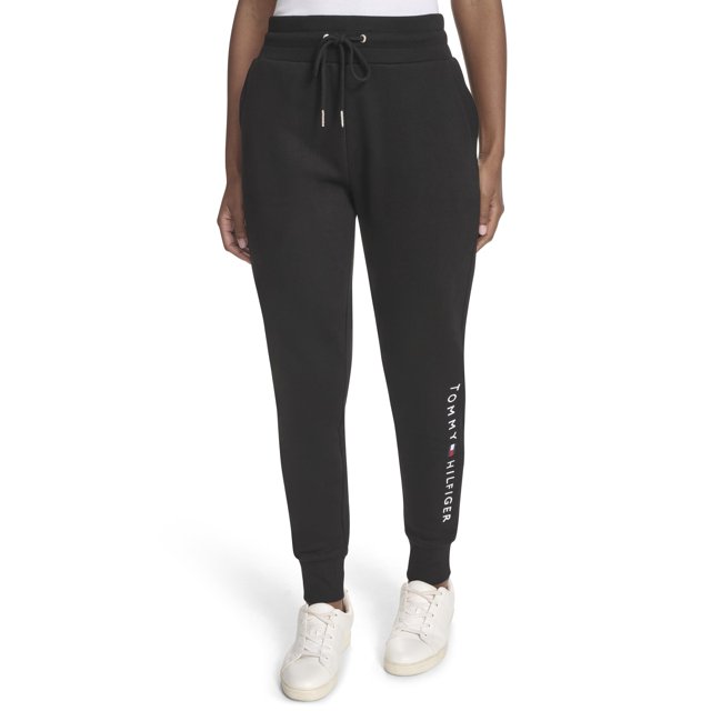 Pantalones Tommy Hilfiger para mujer, ropa deportiva, forro polar con logotipo