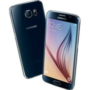 Samsung Galaxy S6 SM-G920I 32 GB Smartphone, 5.1" Super AMOLED QHD 2560 x 1440, 3 GB RAM, Android 5.1 Lollipop, 4G, Black Sapphire, Refurbished