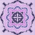 thumbnail image 1 of Ahgly Company Indoor Square Patterned Blossom Pink Area Rugs, 4' Square, 1 of 6
