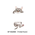 thumbnail image 4 of Wosthever Lindo gato interruptor pegatinas sala de estar dormitorio calcomanía animales patrones autoadhesivo extraíble ventana puerta papel tapiz Decoración del hogar 14.8x15cm Wosthever HA079984-01, 4 of 6