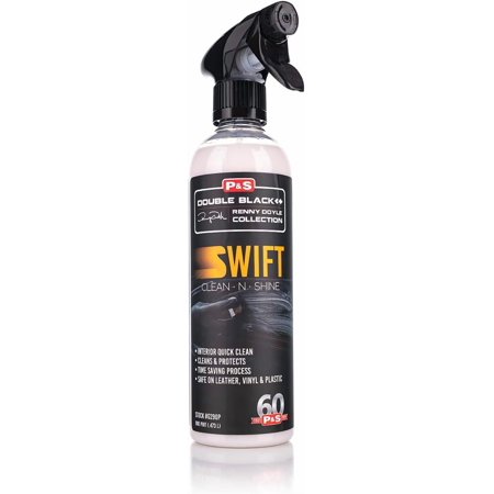 Swift Clean & Shine - Interior Cleaner & Protectant for Leather, Vinyl, Plastic - Cleans, Conditions & Leaves a Satin Finish - Fresh Scent - 16 oz Spray
