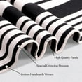 thumbnail image 6 of A1HC Coir Welcome Mat and Black & White Striped Cotton Rug Combo Set, 24"x36" & 24"x51", Hand-Woven Washable Entryway Décor, 6 of 7