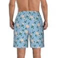 thumbnail image 3 of Naloa Rose Flowers Men's Beach Shorts, Surfing shorts, Swim trunks, Quick Dry Swim Trunks for Surfing Beach Fun - 3X-Large, 3 of 9