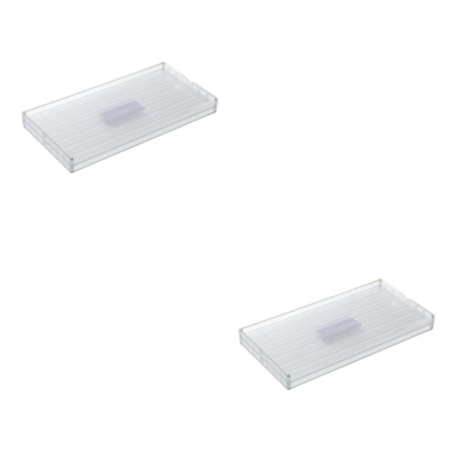 Sidaley Caja de almacenamiento de teclas a prueba de polvo de tres capas para coleccionistas, caja de colección transparente de plástico 2 capas Estilo C 2Conjunto