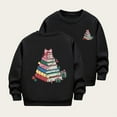 thumbnail image 1 of Cowsor Girls Sweatshirts Kids Cute Graphic Crewneck Pullover Tops Xmas Long Sleeve Holiday Shirts, 1 of 5
