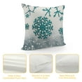 thumbnail image 4 of Qinduosi Teal White flakes Christmas Pillow Covers Set of Xmas Holiday Decoration Print Decorative Outdoor Pillows Farmhouse Cushion Decor for Sofa Bed White, 4 of 5