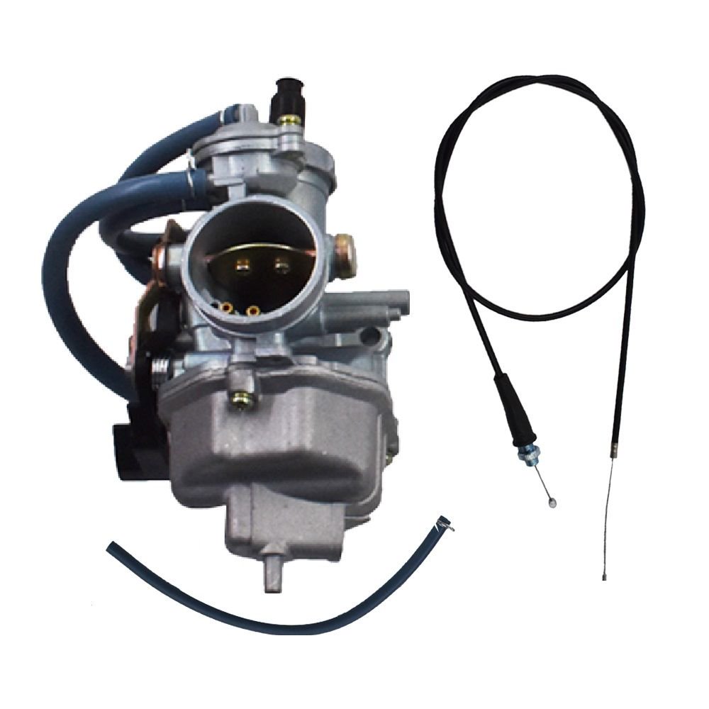 Carburetor with Throttle Cable Fit for 19972017 Honda Recon 250 TRX250
