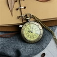 Double Roman Numerals Numbers Pocket Watch AntiTarnish Open Face Watch