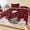 Red Black, variant on Full Size Fitted Sheet Set - Christmas Snowman 3 Piece Bedding Sets 16" Deep Pocket Fitted Sheet with 2 Pillowcases, Winter Xmas Trees Snowflakes Red Brushed Microfiber Hotel Luxury Bed Sheets