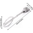 thumbnail image 1 of Stainless Steel Salad Tongs, Kitchen Tongs, Stainless Steel Serving Tongs, Scissor Salad Tongs, Buffet Tongs, for Salad, Bread, Cake, Buffet, Miscellaneous Snacks, 1 of 5