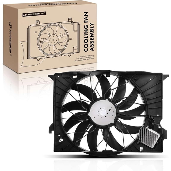 A-Premium AC Condensor Radiator Cooling Fan Assembly Replacement for Mercedes-Benz CL550 600 CL63 AMG E320 S350 550 600 2005-2014