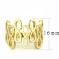 thumbnail image 2 of Bague en Acier Inoxydable avec Plaqué Or (Ion) Sans Pierre pour Femmes Style Pierre TK3569 Taille 9, 2 of 5