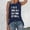 T Shirts for Women Clearance under $5 Dark Blue, variant on Womens Letter Graphic Print Tank Tops Crewneck Sleeveless Summer Casual Loose Fit T Shirts Tee