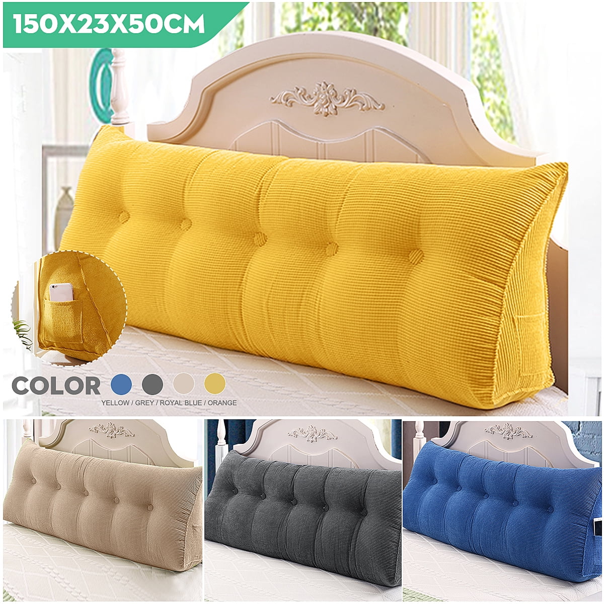 Flower Shaped Soft Plush Seat Cushion Waist Cushion Pillow for Office Orange