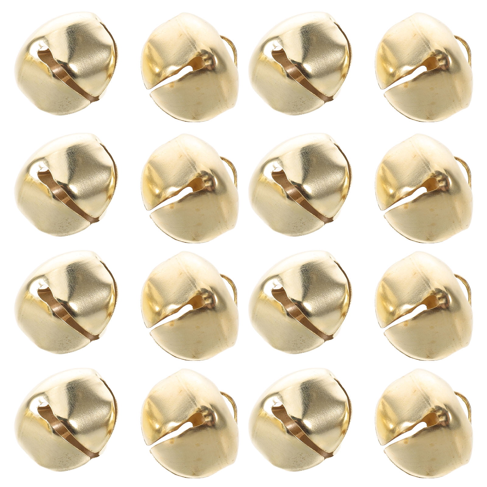 TAILTOSS 400pcs Cross Dog Bell Collar Charm Golden Iron 2.5mm Hole for Pets