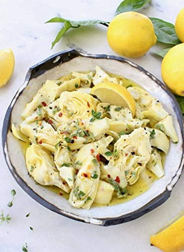 Artichoke Hearts Marinated Quartered One (1) Glass Jar - 24 Oz. (680g) - DR,WT, 13.4oz. (379g)
