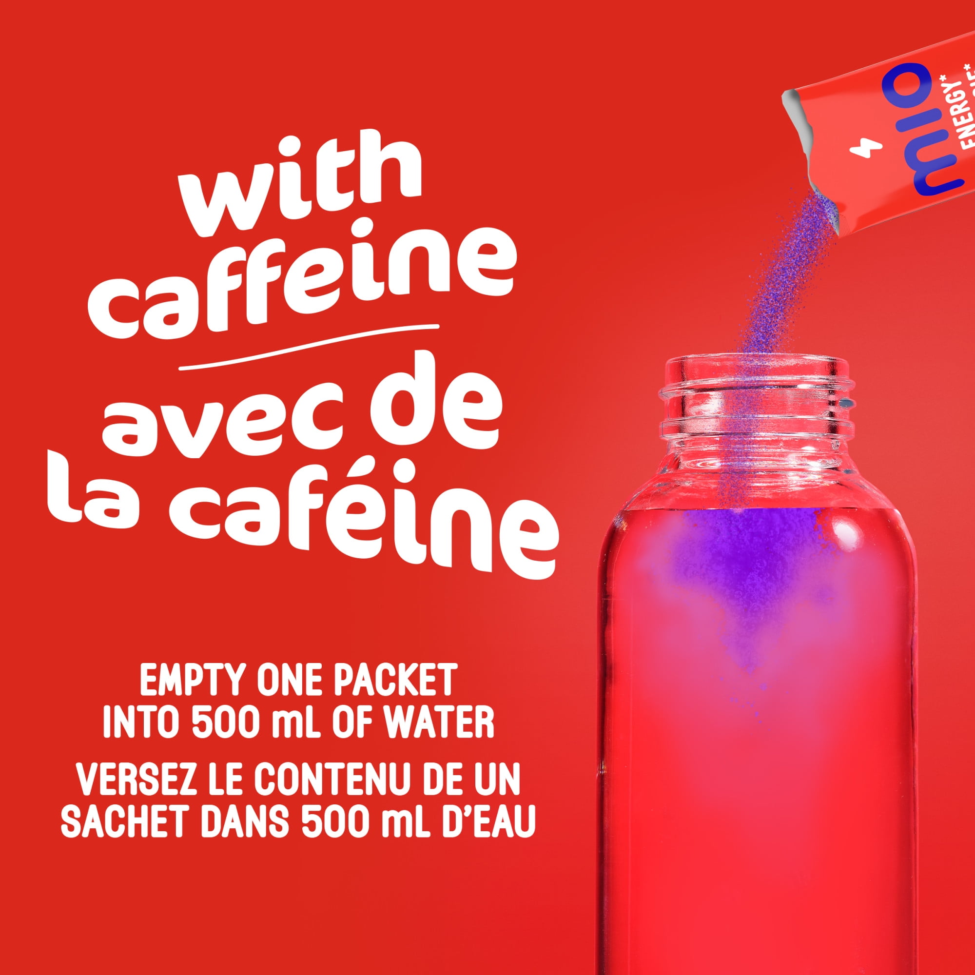 mio Energy Grape Energy Drink Mix, 3.3 g Packets, 10 ct Box, 10pk