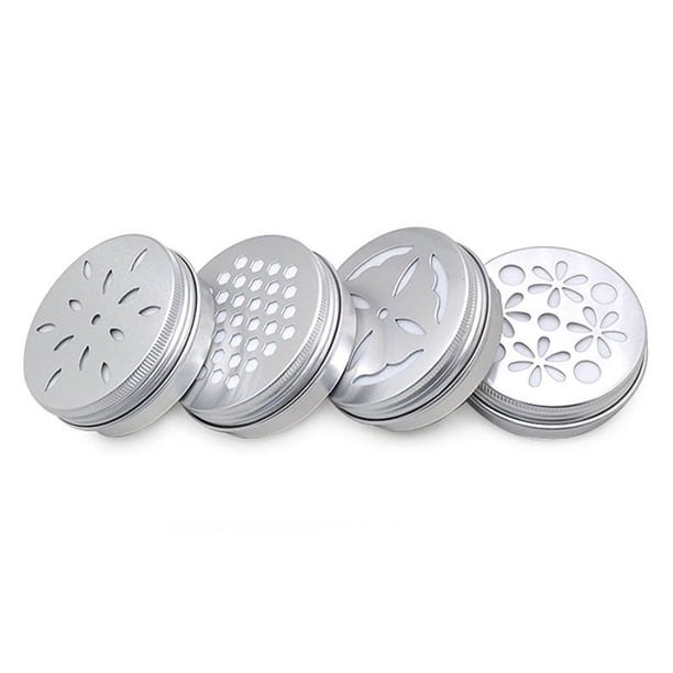 Caja de aluminio con rosca hueca de 60 ml para desodorante, caja de aluminio para aromaterapia, tarro con perlas, caja de embalaje para ambientador
