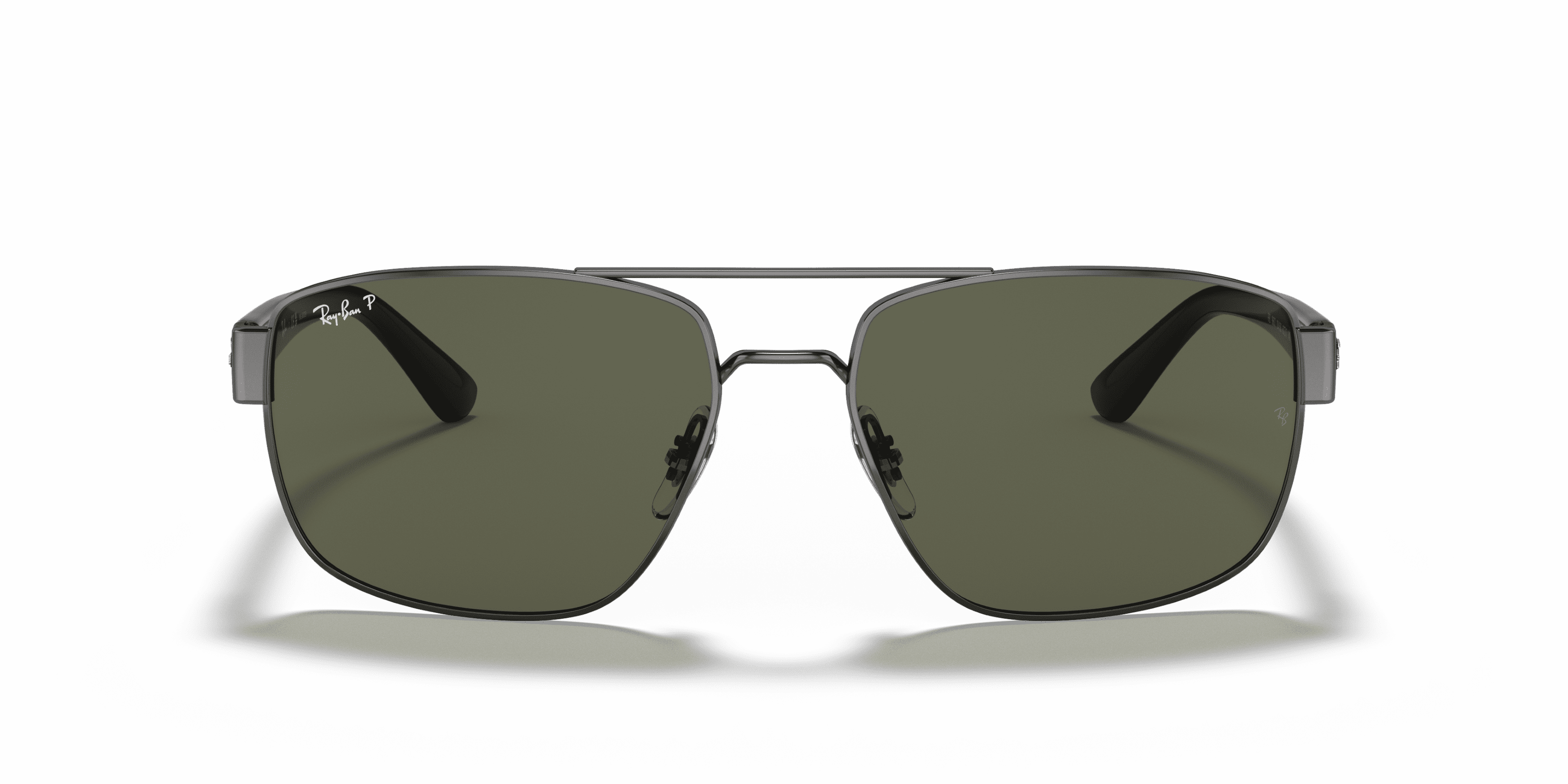 Ray-Ban Sunglasses for Men and Women, Polished Gunmetal with G-15 Lenses, Size 60