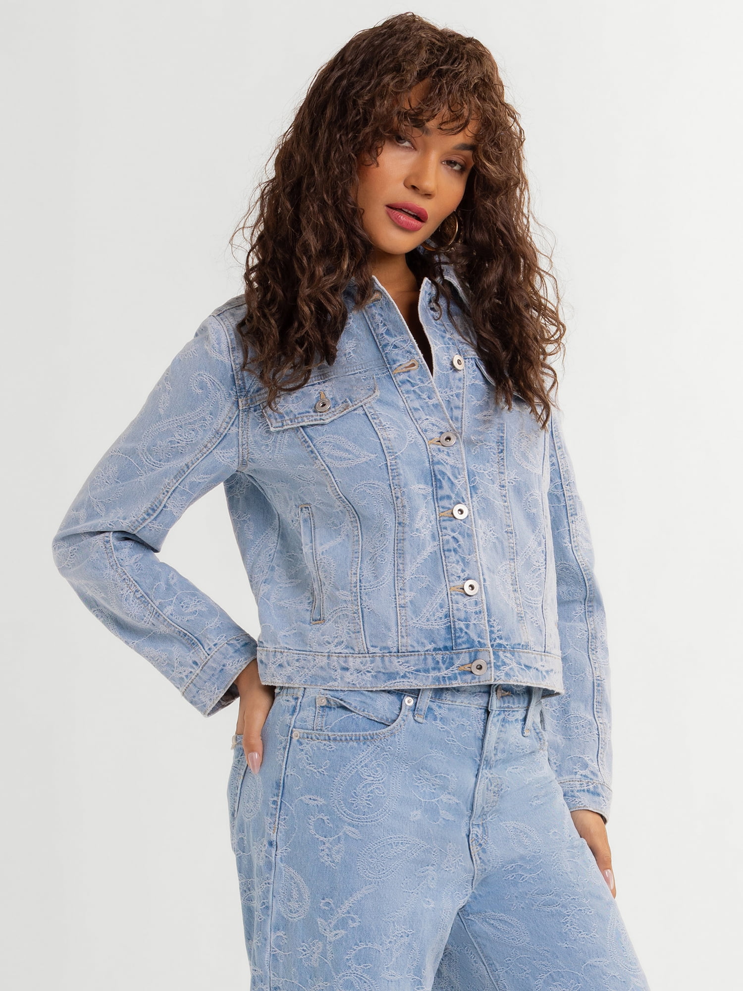 Jessica Simpson Women's Denim Trucker Jacket ,Sizes XS-XL