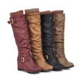 thumbnail image 4 of B91xZ Combat Boots Womens Winter Lace up Mid Calf Military Combat Boots,Yellow 8, 4 of 5