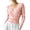 Pink, variant on Women's Fall Winter Fashion Tops Solid Color Collar Waist Cinched Top Daily Office Wear