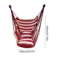 thumbnail image 3 of YingYouFu Hanging Hammock Chair with Rope, Macrame Cotton Swing Seat for Outdoor Patio Deck Porch, Indoor Bedroom Balcony Relaxing Swing Chair, 3 of 6