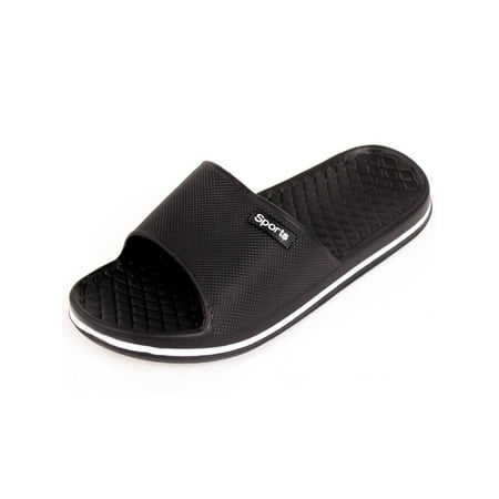 Cammie Men's Slip On Sport Slide Sandals (Best Mens Slide Sandals)