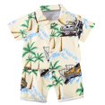 thumbnail image 2 of Uxgjfwu Kids Outfits Sets Beachwear Short Sleeve Shirts Shorts Sets Printed Casual Clothing Sets Toddler Boys Summer Clothes Set, 2 of 4