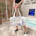 thumbnail image 4 of Durable PVC Tote Bag Crossbody Sling Duffle BagS for Running Cycling and Gym, 4 of 21