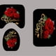 thumbnail image 3 of Set de decoración de baño romántico con cortinas de ducha con rosas rojas, 3 of 3
