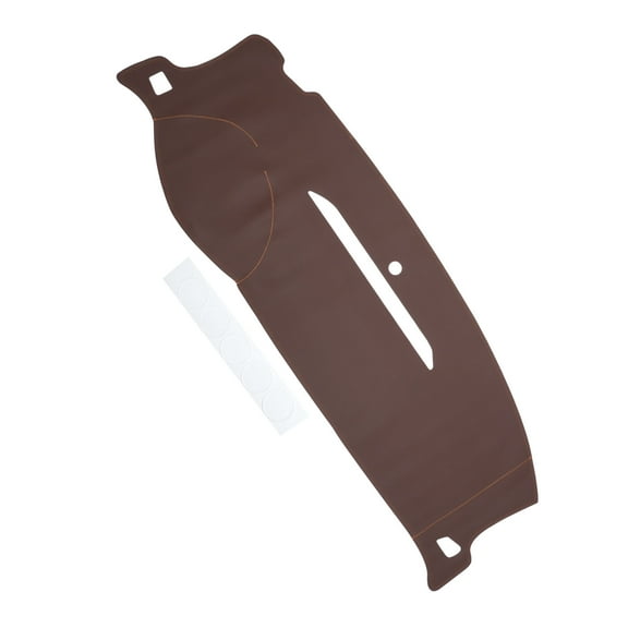 Dashboard Cover Dash Cover Mat Carpet for Chevrolet Silverado 2007-2013 Brown Faux Leather 1 Pc Anti-Slip Car Interior