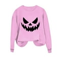 thumbnail image 2 of Neewe Women's Casual Crew Neck Sweatshirt Halloween Printed Loose Soft Long Sleeve Pullover Tops, 2 of 4