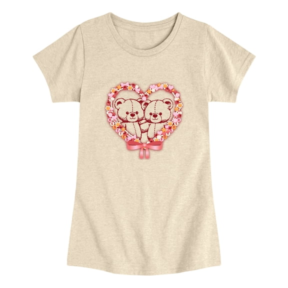 Instant Message - Bear Besties Fitted Short Sleeve Graphic T-Shirt