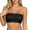 Black, variant on Tube Top For Seamless Strapless Bustier Built In Pads Removable Push Up Bra Plus Size Smooth Bandeau Tight Crop Top