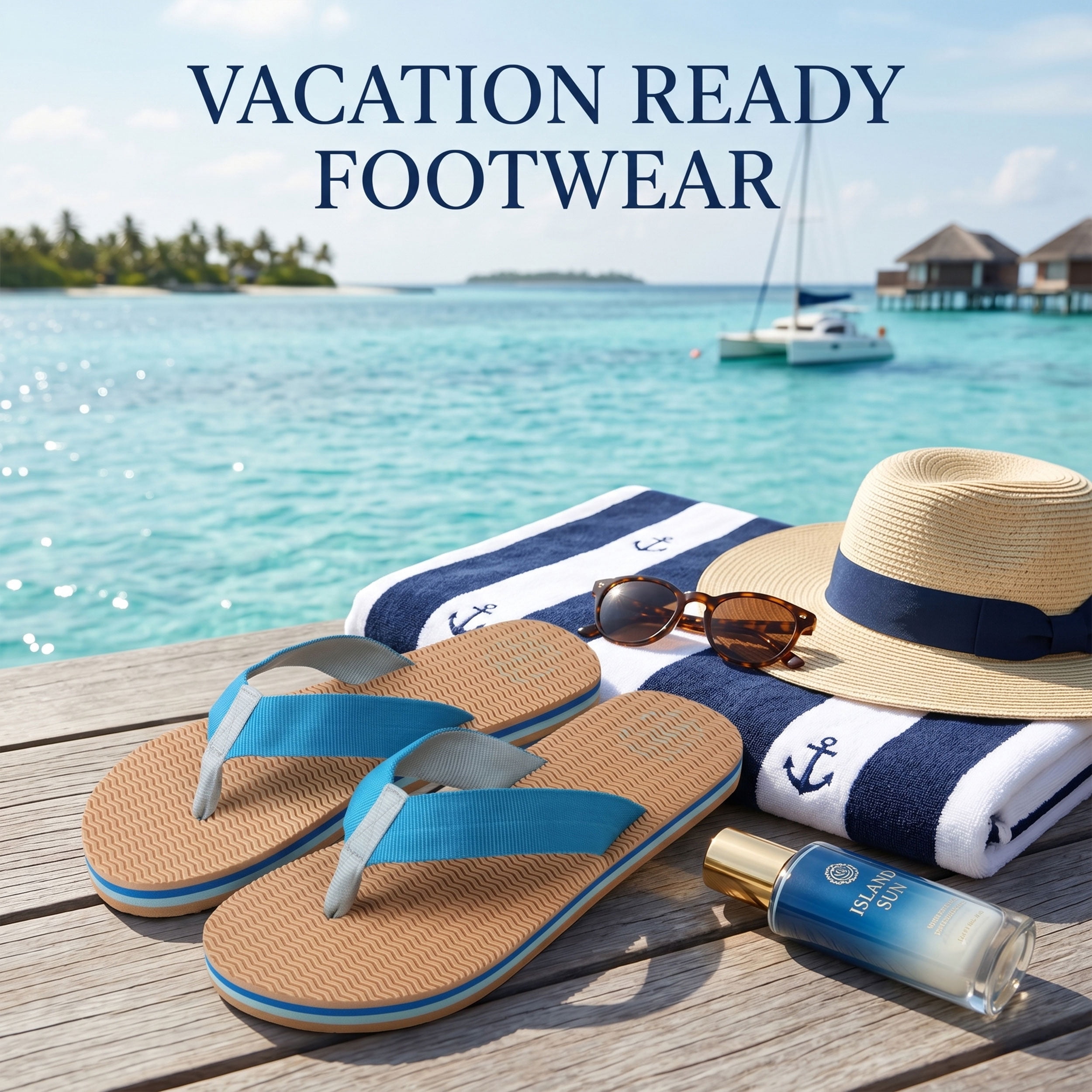Women’s Comfort Flip Flop Sandals with Cushioned Footbed, Lightweight Non-Slip Thong Slides for Beach, Pool, Shower, Travel and Everyday Summer Wear