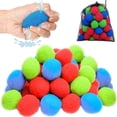 thumbnail image 1 of 50 Pcs Balles d'Eau 2 Pouces Balles en Coton Doux Colorées Réutilisables Jouets d'Été pour Enfants avec Sac de Rangement en Filet pour Piscine Plage Pelouse, 1 of 11
