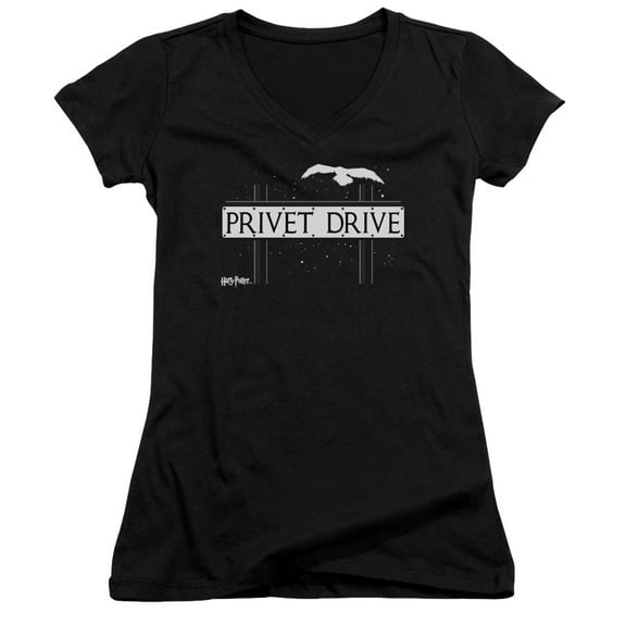 Harry Potter - Privet Drive - Juniors Cap Sleeve V-Neck Shirt - Small