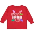 thumbnail image 3 of Inktastic Grandpa's Fishing Buddy with Colorful Fish Boys or Girls Long Sleeve Toddler T-Shirt, 3 of 5