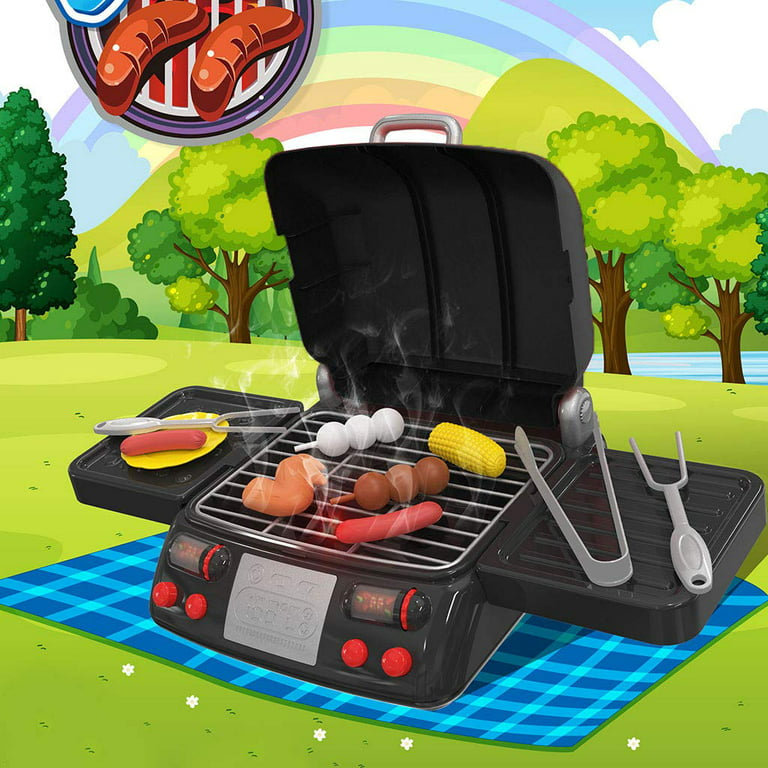  Kids Toy BBQ Grill Playsets, Play Kitchen Barbecue
