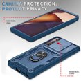 thumbnail image 6 of Decase Shockproof Rugged Case with Built-in Ring Kickstand & 360° Full Protection Anti-Scratch Privacy Slide Cover for Samsung Galaxy Note 20 Ultra,Magnetic Car Mount Compatible, Card Slot Design,H, 6 of 11