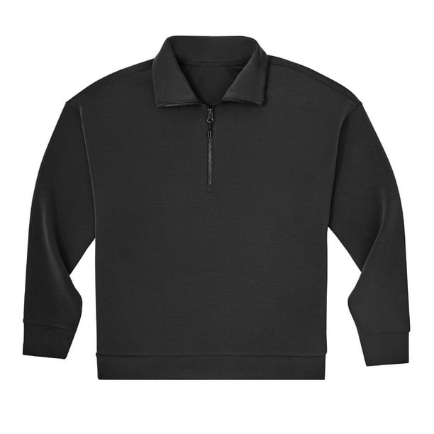 【PRY】Cross-Seam Pullover Shirt【BLACK】 Member's Mark Women's Sandwash Quarter Zip - Samsclub.com